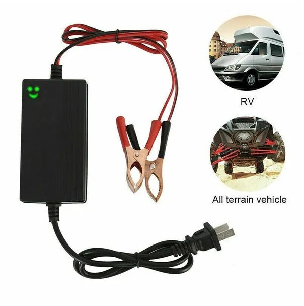 Cargador mantenedor de batería 12V – Para auto, camión, RV o moto