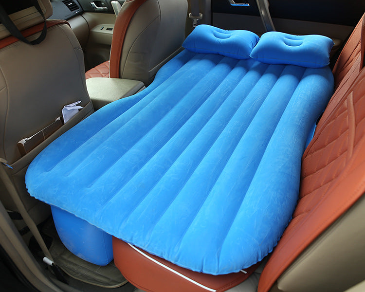 Cama inflable con forma de coche – Acolchada y portátil.