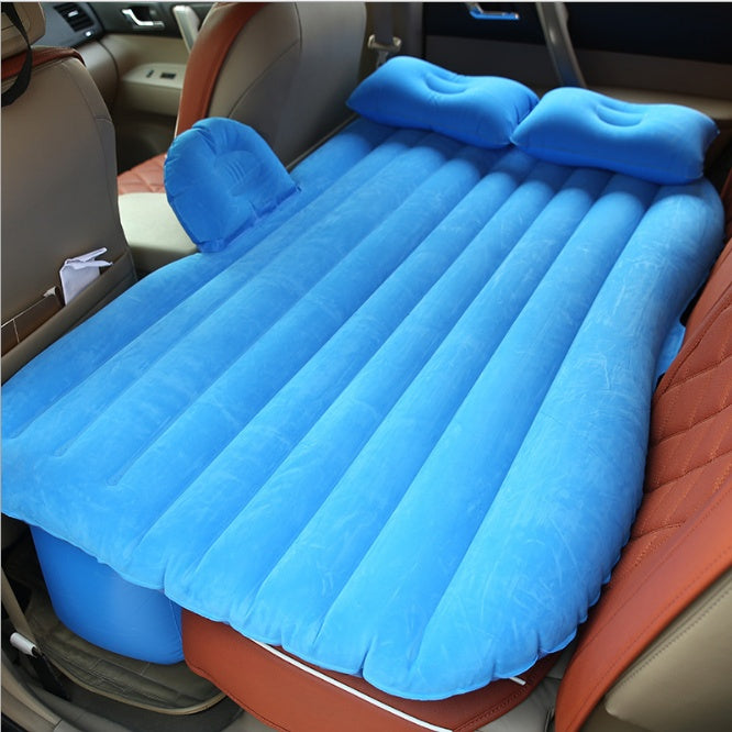 Cama inflable con forma de coche – Acolchada y portátil.