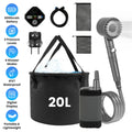 Ducha Portátil 20L Recargable para Camping