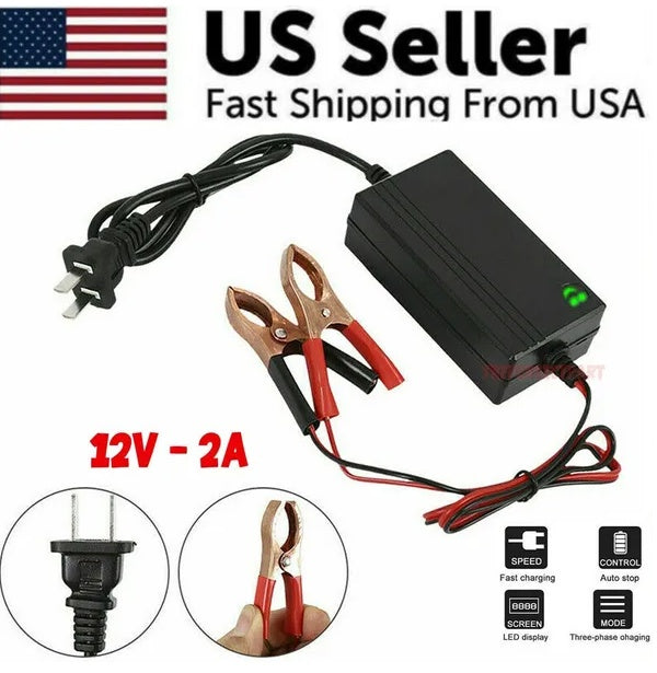 Cargador mantenedor de batería 12V – Para auto, camión, RV o moto