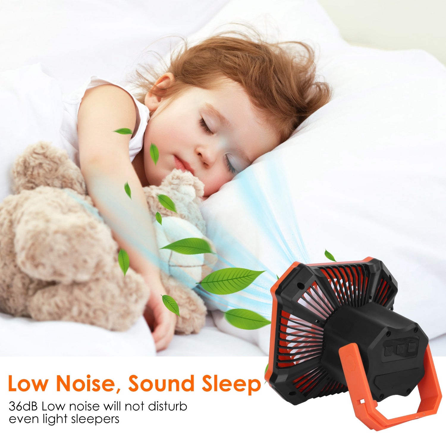 Ventilador Solar 3 en 1 con Luz para Camping
