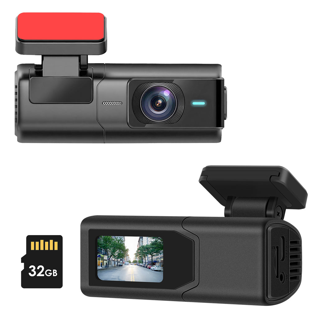 Cámara frontal 2K para coche – WiFi + App, tarjeta 32GB incluida, visión nocturna