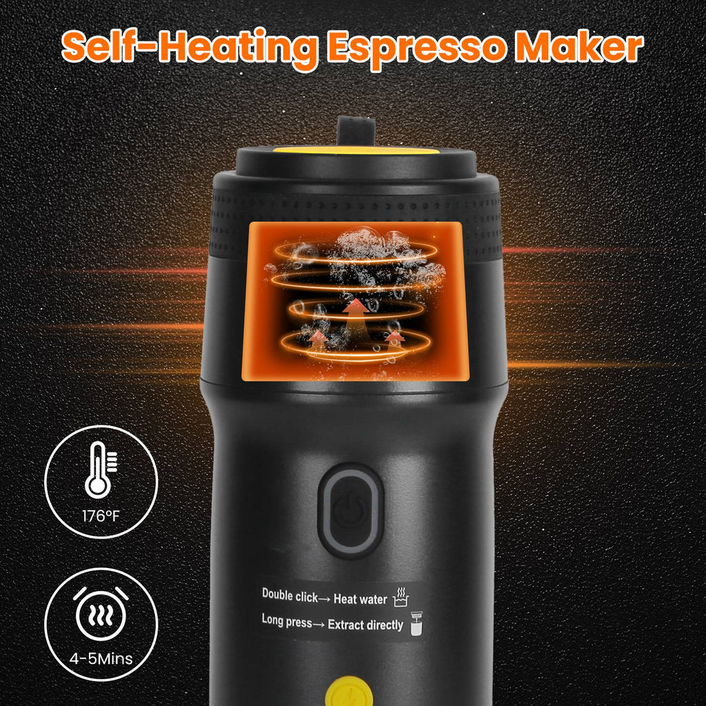 Máquina de café portátil para vanlife – Inalámbrica, apta para cápsulas y molido
