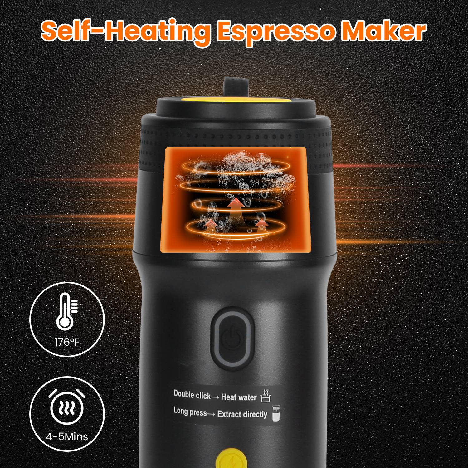 Máquina de café portátil para vanlife – Inalámbrica, apta para cápsulas y molido