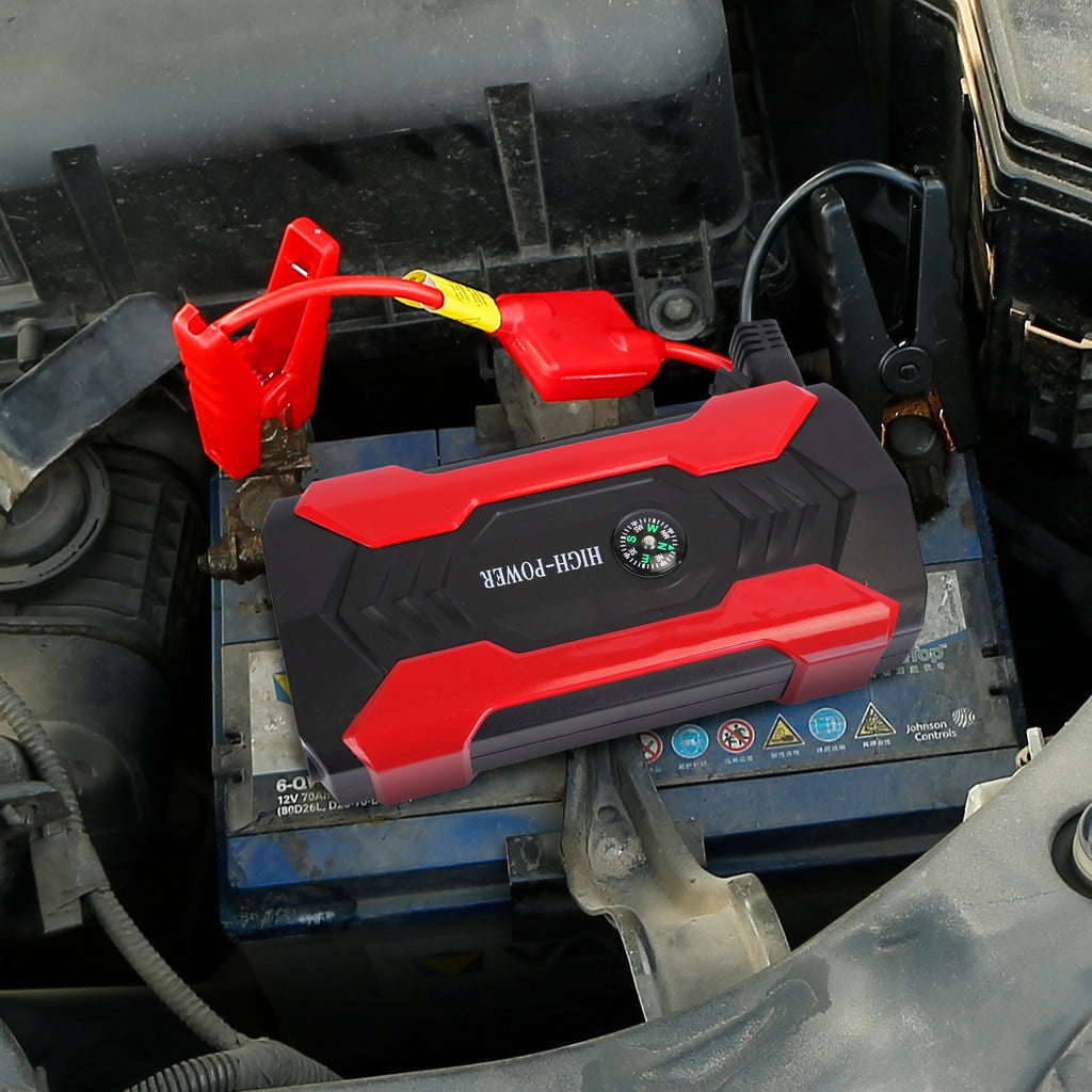 Arrancador portátil 800A / 28000mAh – para motores gasolina 6.0L o diésel 3.0L, pantalla LCD