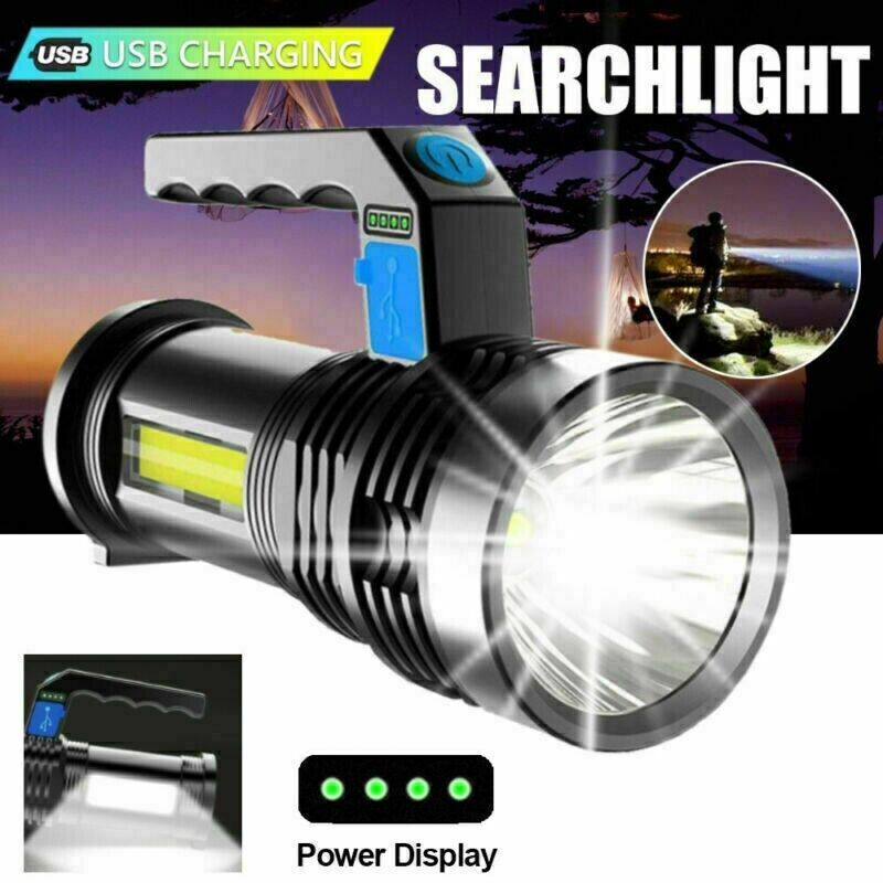 Linterna LED Recargable USB para Camping