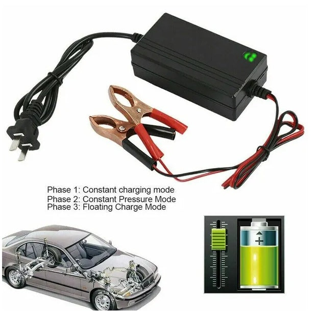 Cargador mantenedor de batería 12V – Para auto, camión, RV o moto