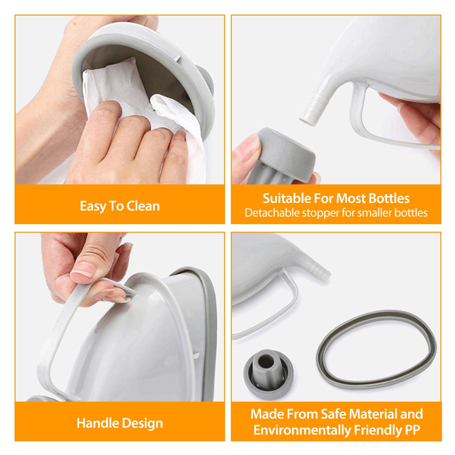 Embudo urinario portátil unisex – Solución de emergencia para viajes