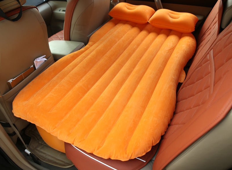 Cama inflable con forma de coche – Acolchada y portátil.