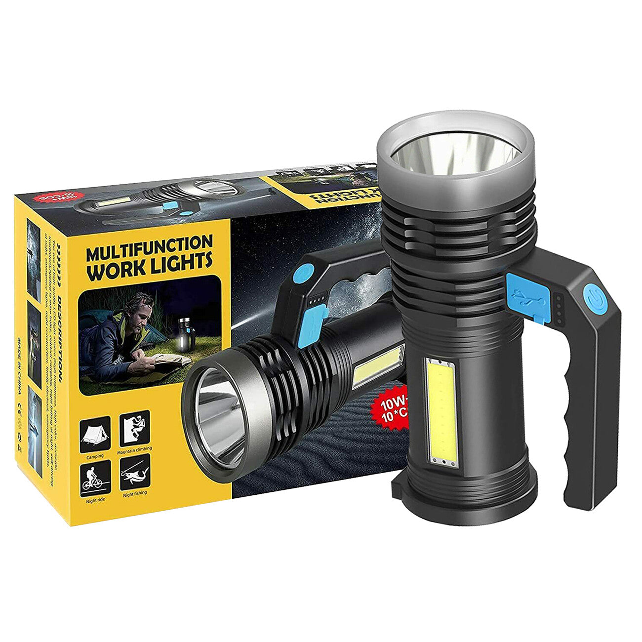 Linterna LED Recargable USB para Camping