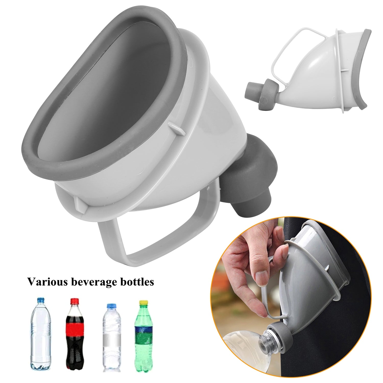 Embudo urinario portátil unisex – Solución de emergencia para viajes