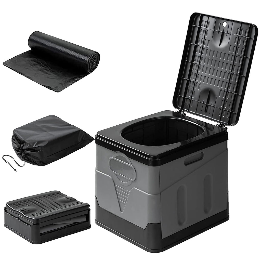 Baño portátil plegable con bolsa y tapa