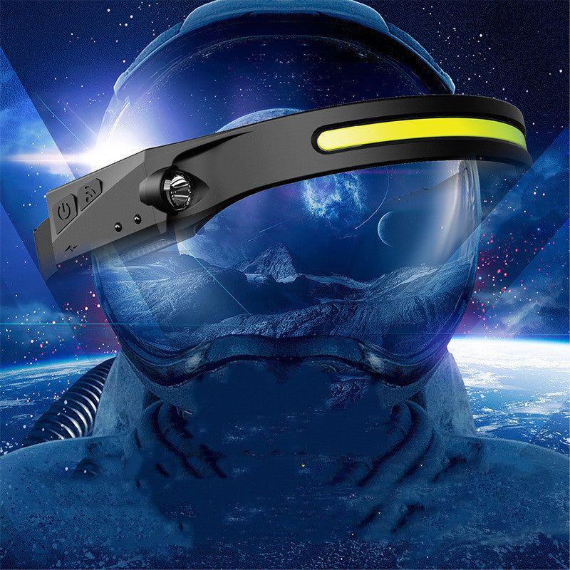 Linterna frontal LED USB – Recargable, impermeable, para camping