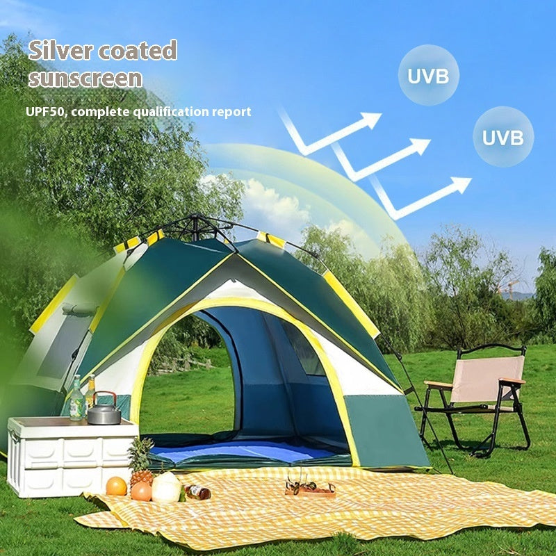 Carpa para camping 3-4 personas – Apertura automática y rápida, fácil de transportar
