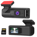 Cámara frontal 2K para coche – WiFi + App, tarjeta 32GB incluida, visión nocturna